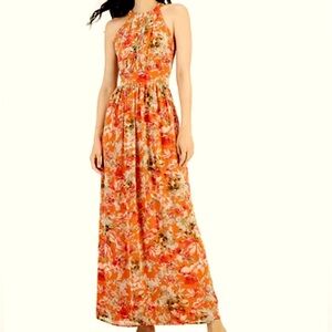 Anne Klein Chiffon Spring through Fall Halter Dress Size 10 NWT